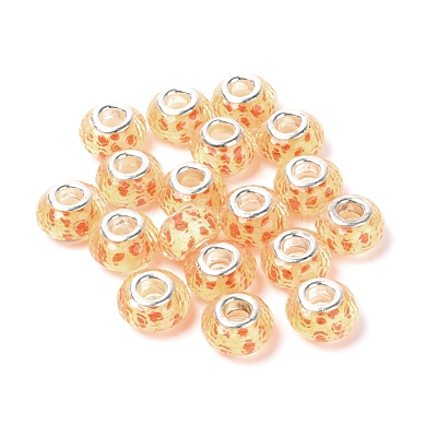 Resin European Beads RESI-WH0014-35-1