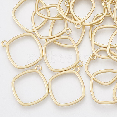 Smooth Surface Alloy Open Back Bezel Pendants X-PALLOY-S117-128-1