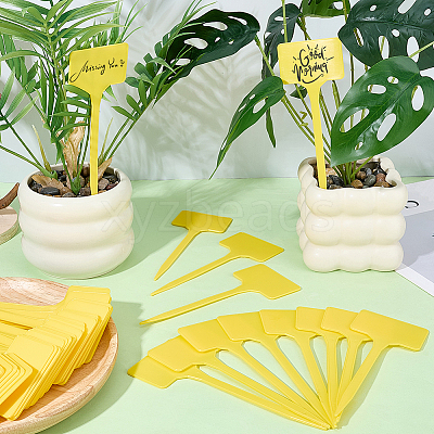 50Pcs Plastic Plant Labels FIND-SP0005-64B-1