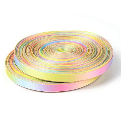 Rainbow Gradient Polyester Ribbon OCOR-G008-01B-1