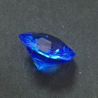 Acrylic Rhinestone Pointed Back Cabochons GACR-WH0001-01D-1
