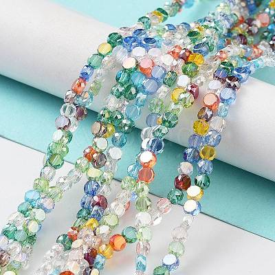 Electroplate Glass Beads EGLA-P056-01F-1