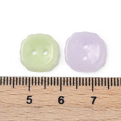 2-Hole Glass Buttons PORC-R010-04-1