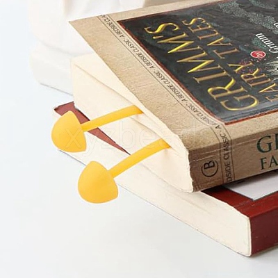2 Colors Silicone Creative Bookmarks AJEW-DR0001-34-1
