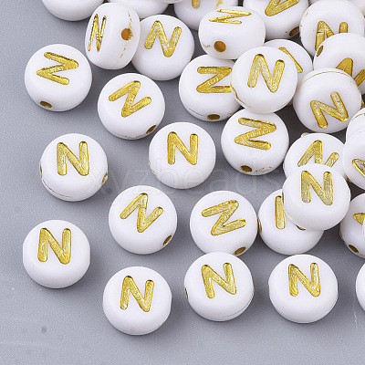 Plating Acrylic Beads X-PACR-R242-01N-1