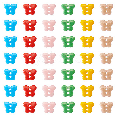 80Pcs 2-Hole Porcelain Buttons PORC-PJ0001-02D-1