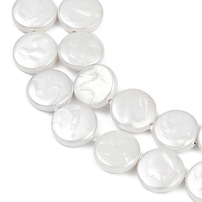 Electroplate Porcelain Imitation Pearl Beads Strands BSHE-Z009-02B-1