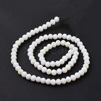 Electroplate Opaque Solid Color Glass Beads Strands EGLA-A034-P3mm-L17-1