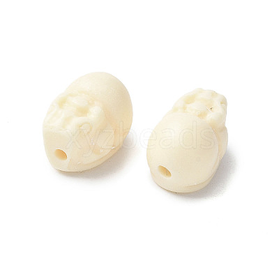 Natural Tagua Beads Jewelry Findings WOOD-V001-07-1