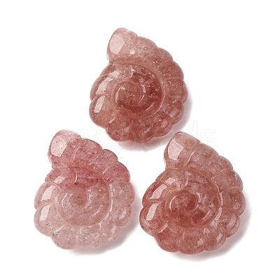 Natural Strawberry Quartz Pendants G-NH0065-01I-1