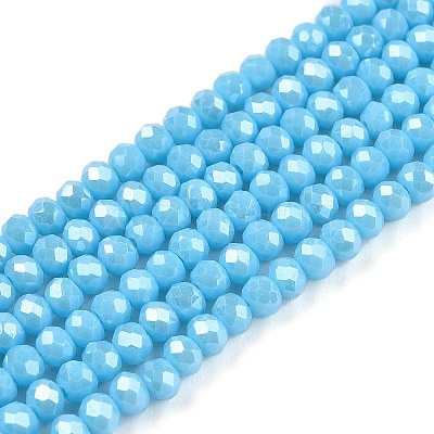 Electroplate Glass Beads Strands EGLA-A044-P2mm-A08-1