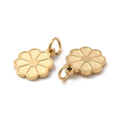 Ion Plating(IP) 304 Stainless Steel Pendant Cabochon Setting for Enamel STAS-C070-15G-1