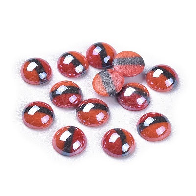 Opaque Glass Cabochons GGLA-S038-12E-8mm-1