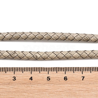 Braided Leather Cord with Core WL-F009-5mm-01-1