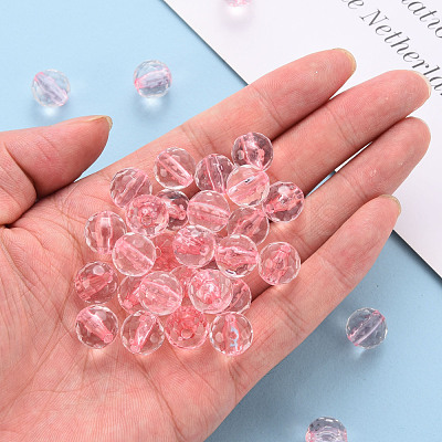 Transparent Acrylic Beads TACR-S154-10A-26-1