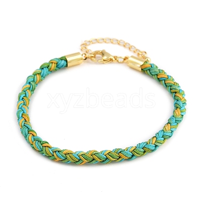 4MM Braided Nylon Cord Bracelets FIND-A057-01G-12-1
