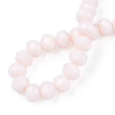 Opaque Solid Color Glass Beads Strands EGLA-A034-P8mm-D33-1
