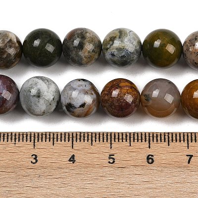 Natural Ocean Agate/Ocean Jasper Beads Strands G-G772-06-B-01-1