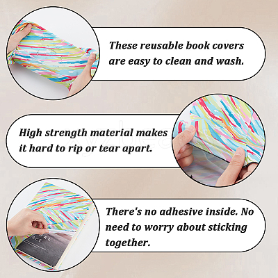 Elastic Fibre Book Covers AJEW-WH20020-032B-1
