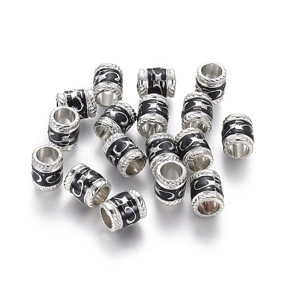 Enamel Alloy European Beads LS-EA8640-2-1