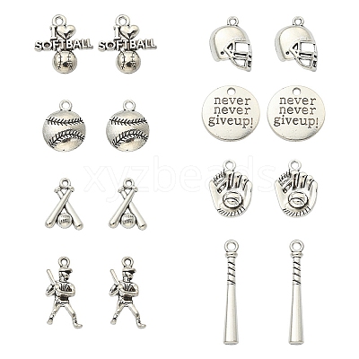 16Pcs 8 Style Tibetan Style Alloy Pendants Sets TIBEP-YW0001-41-1