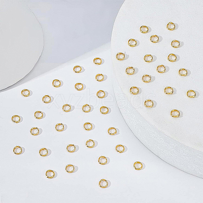Brass Split Rings KK-BC0002-22-1