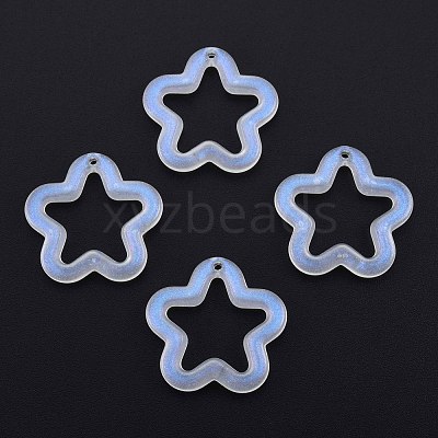 Transparent Luminous Acrylic Pendants TACR-T007-12E-1