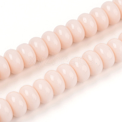 Opaque Spray Painted Glass Beads GLAA-ZX008-8mm-18H-1