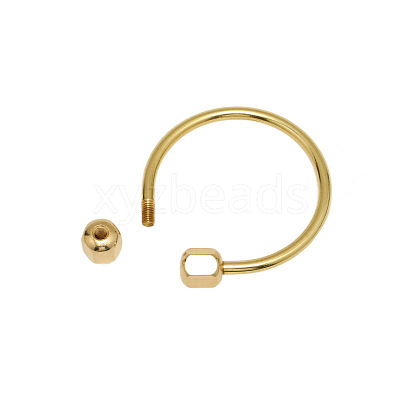 Brass Screw Carabiner Lock Charms KK-ZX025-67C-1