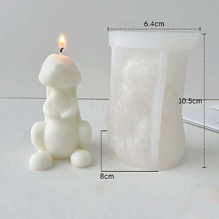 3D Rabbit DIY Silicone Candle Molds PW-WG83253-01-1