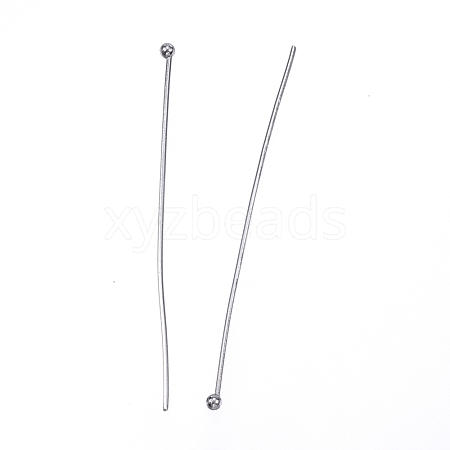 Tarnish Resistant 304 Stainless Steel Ball Head Pins X-STAS-D448-027P-1