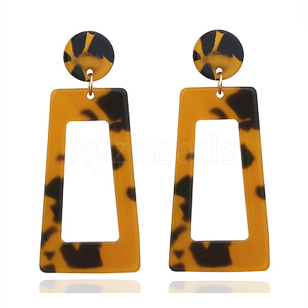Alloy Acetic Acid Dangle Stud Earrings FS-WG80CFF-05-1