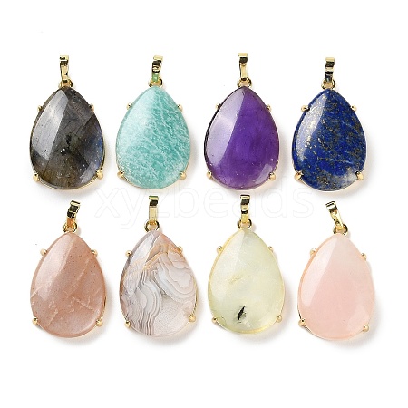 Natural Mixed Stone Pendants G-U002-01G-1