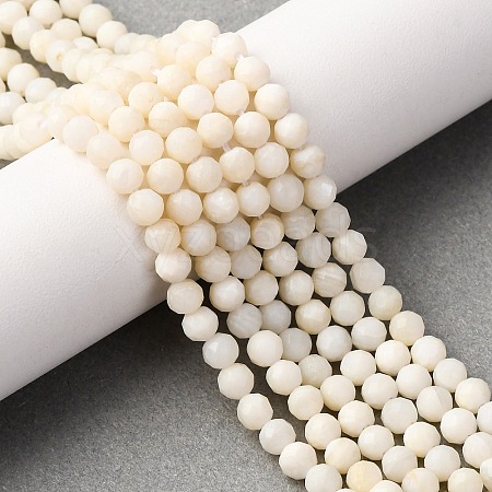 Shell Beads Strands SSHEL-E571-38-4mm-01-1