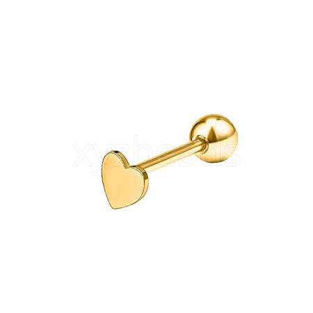 304 Stainless Steel Heart Straight Barbell Piercing Tongue Rings for Women Men WG8CDE1-02-1