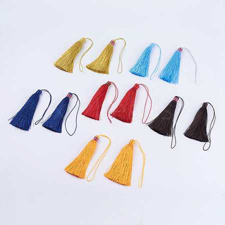 Nylon Thread Tassel Big Pendant Decorations NWIR-K019-M-1