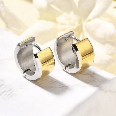 304 Stainless Steel Hoop Earrings for Women EJEW-C096-47GP-1