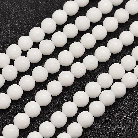 Natural Malaysia Jade Beads Strands X-G-A146-6mm-B01-1