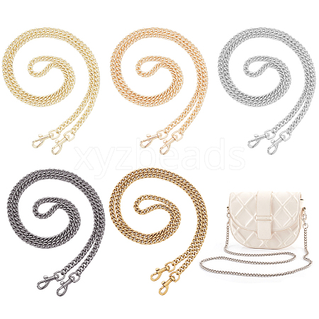   5Pcs 5 Colors Zinc Alloy Bag Straps FIND-PH0010-81-1