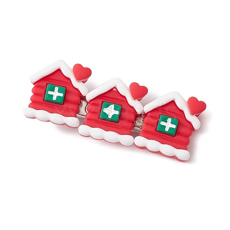 Christmas Theme Resin Alligator Hair Clips PHAR-JH00114-1