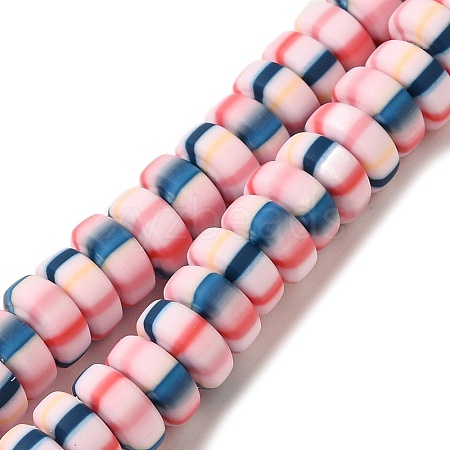 Polymer Clay Beads Strands CLAY-H006-02A-1