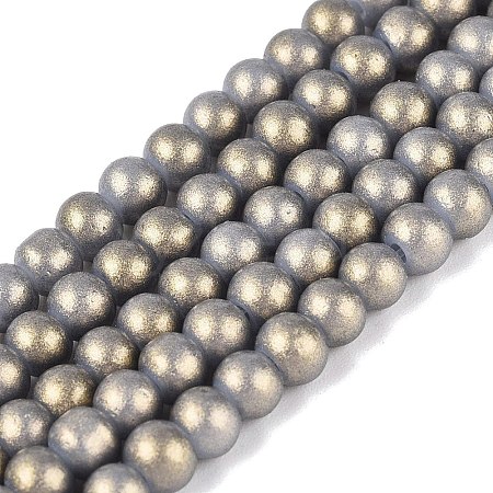 Baking Paint Glass Pearl Beads Strands DGLA-ZX001-05B-07-1