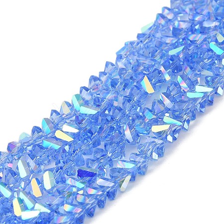 Transparent Glass Beads Strands EGLA-P061-04A-AB01-1