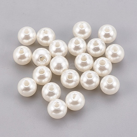 ABS Plastic Imitation Pearl Beads LS-X-KY-G009-10mm-02-1