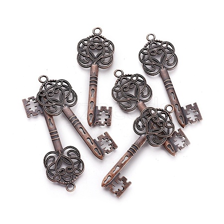 Tibetan Style Pendants TIBEB-LF9750YKG-R-LF-1