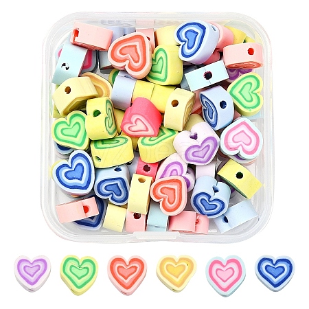 65~70Pcs Handmade Polymer Clay Beads CLAY-YW0001-47-1