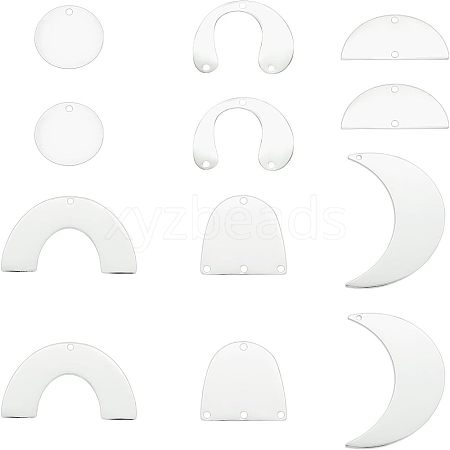 201 Stainless Steel Pendants STAS-FH0001-28P-1
