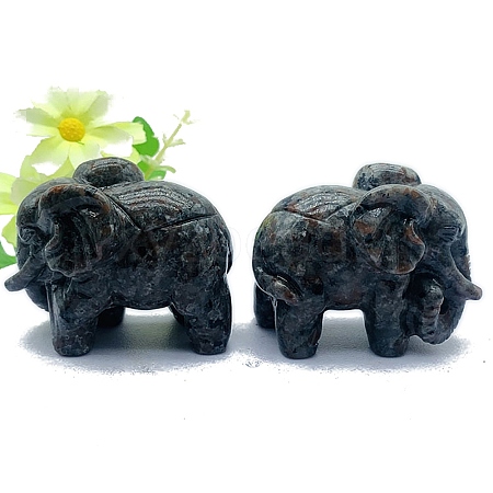 Natural Syenite Elephant Display Decoration PW-WG3551A-04-1