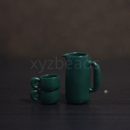 Miniature Teapot & Cup Set Ornaments MIMO-PW0002-12A-04-1