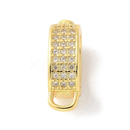 Brass Micro Pave Cubic Zirconia Pendant Bails KK-P292-02G-1